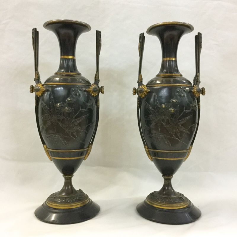 French Bronze Urns, Aesthetic Movement